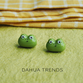 小青蛙 小巧卡通趣味百搭甜美可爱搞怪多巴胺银针女耳钉耳饰耳环