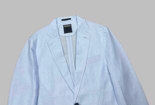 春夏新款 老钱风亚麻休闲单西 男士