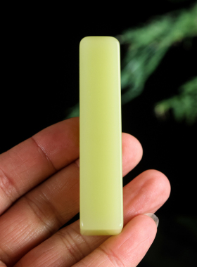 天然和田玉印章手把件