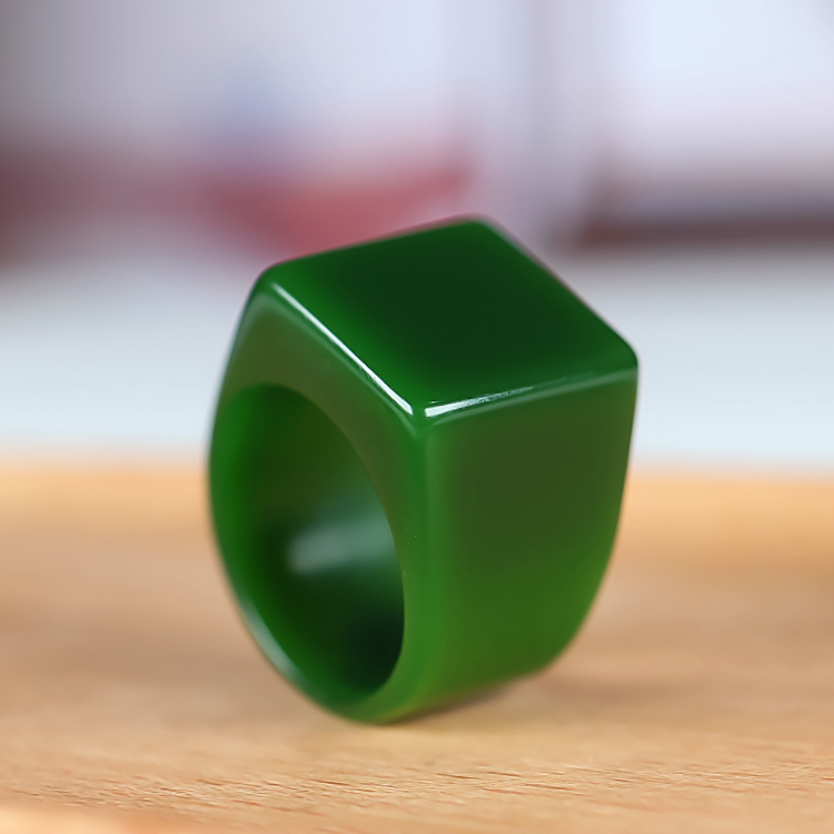 和田玉碧玉大拇指指环扳指