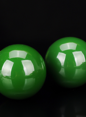 和田玉碧玉实心玉球手把件