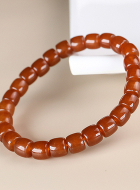 和田玉糖玉苹果珠小手链