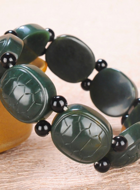 天然正品新疆和田玉青玉手链手串