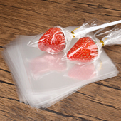 草莓玻璃纸防尘袋创意零食水果花束固定托手工diy制作包花材料