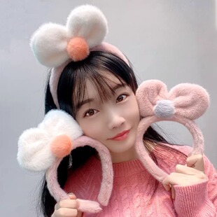 化妆洗脸用束发带敷面膜专用可爱发箍女头箍发卡网红2023年新款