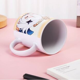 原神马克杯可莉温迪琴派蒙游戏周边水杯子二次元动漫陶瓷水杯礼物