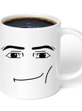 可爱简约roblox女人脸部表情马克杯创意男生陶瓷早餐咖啡牛奶杯子