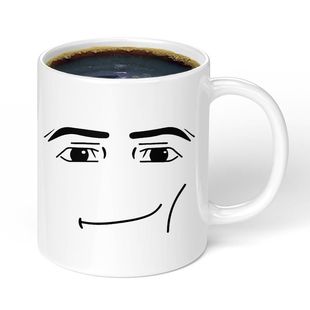 可爱简约roblox女人脸部表情马克杯创意男生陶瓷早餐咖啡牛奶杯子