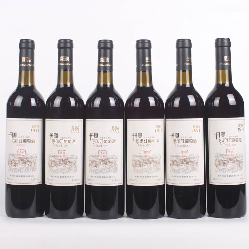 丹凤传统甜红葡萄酒安森曼酒庄佳酿玫瑰甜型甜酒整箱6支睡前红酒