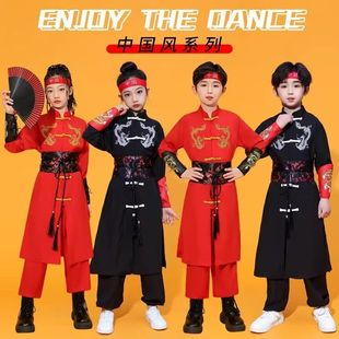 出租儿童敲锣打鼓服男女舞龙舞狮中国风街舞爵士舞演出表演