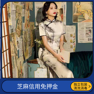 出租旗袍老上海民国复古风舞蹈服租赁全家福新店开业活动演出服