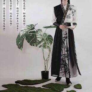 出租汉服男汉服交领汉服男女侠客帅气中秋节汉服秀元旦演出年会