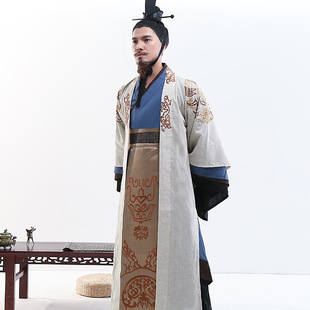 出租男士楚国屈原汉服大臣服影楼摄影演出服舞台影视剧