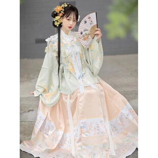 出租明制汉服女云肩马面裙活动表演出古装 汉服租赁写真