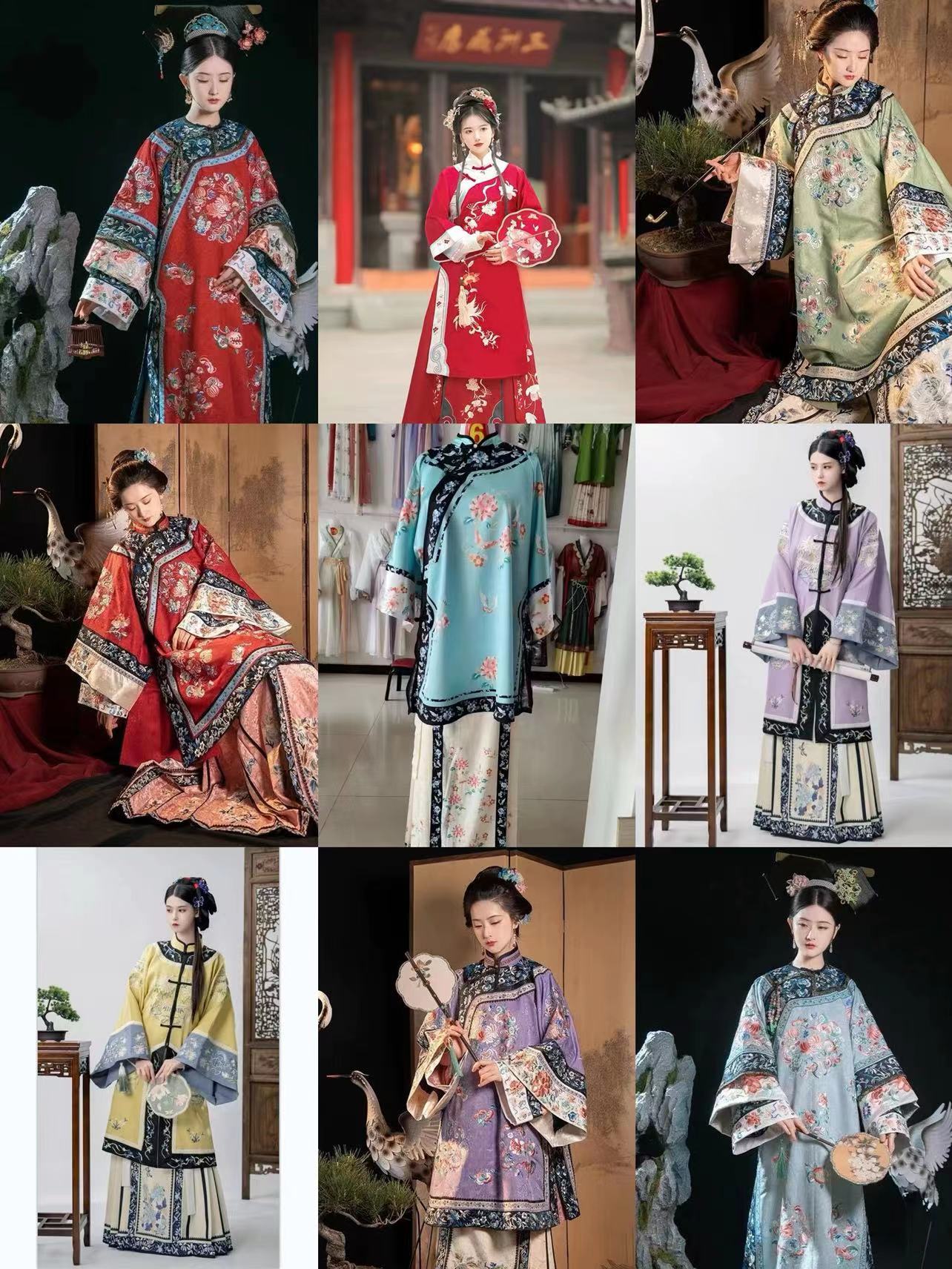 清汉女服装租赁中国风汉服摄影