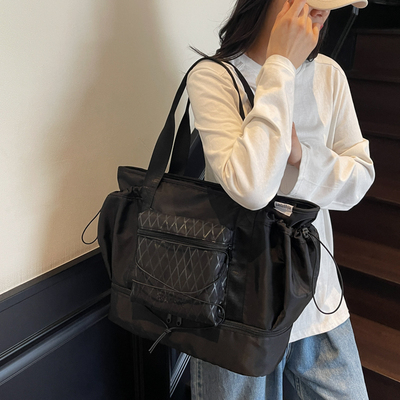 旅行包女手提轻便收纳韩版短途大容量女士网红旅游健身包行李包袋