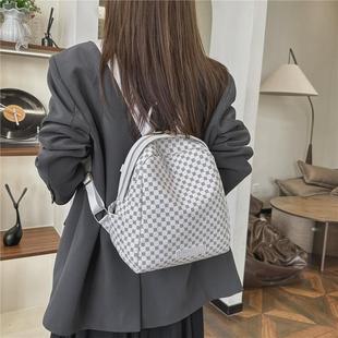 氣質多種背法皮質包包女士街頭潮流印花雙肩包 時尚 2025秋冬季 新款