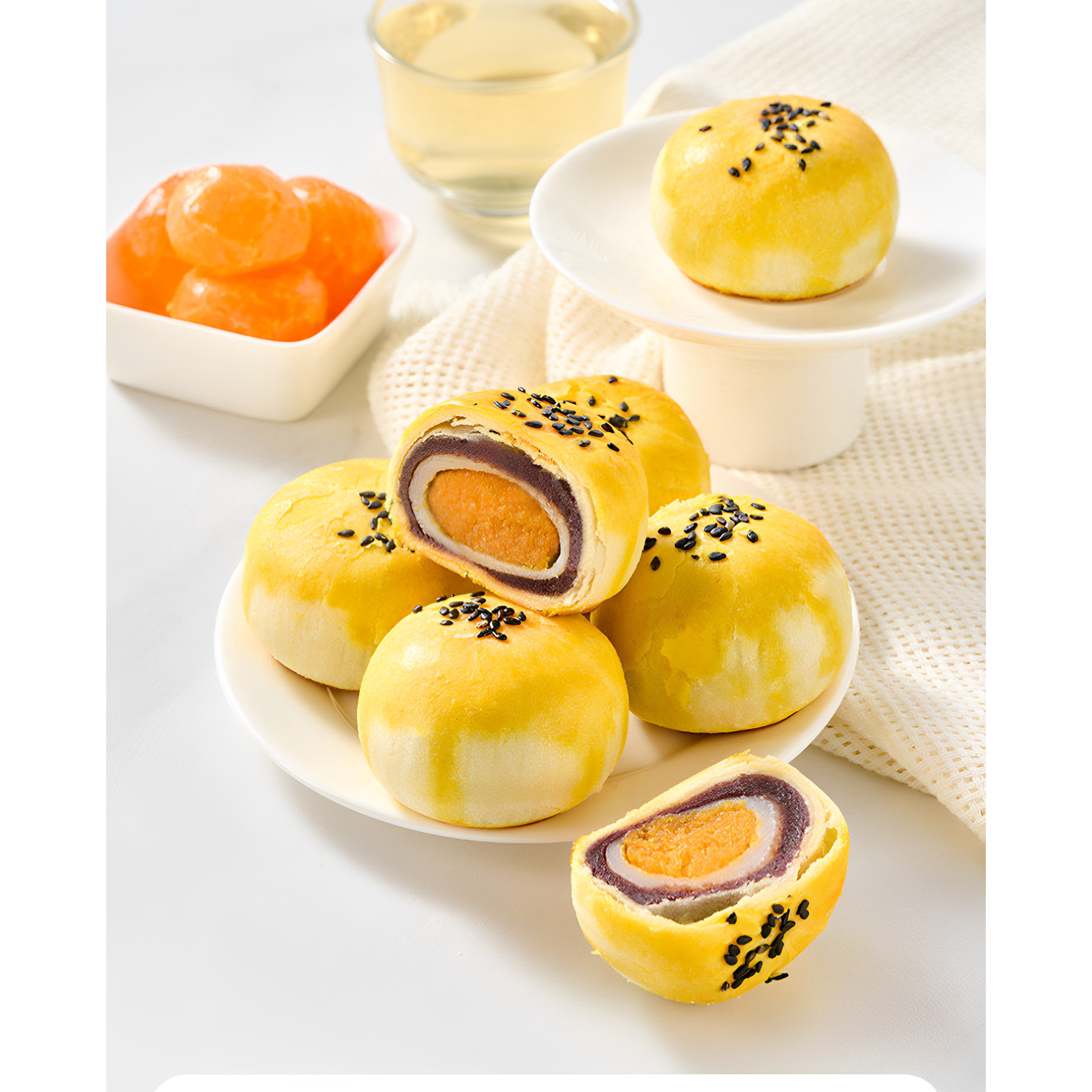 沃集鲜低糖红豆蛋黄酥200g内含4小包豆沙甜糯咸香细腻沃尔玛代购