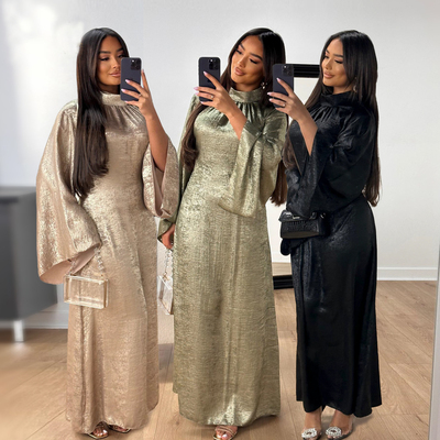 土耳其通勤长袖时尚民族风连衣裙