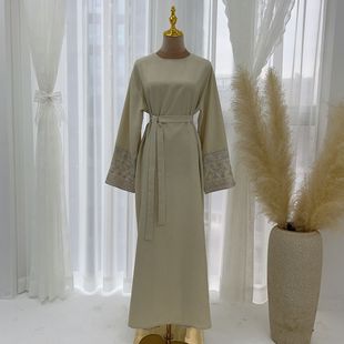 阿拉伯女士连衣裙迪拜中东土耳其迪拜刺绣优雅长袍Uae dress robe