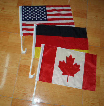 美国车旗帜加拿大车旗德国车旗卡式车窗旗旗子澳洲车旗