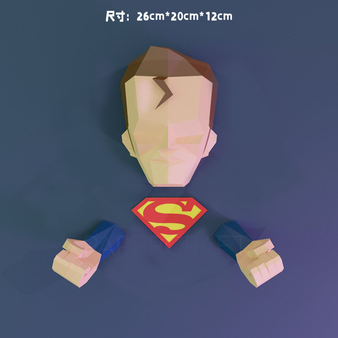 欧美创意3d纸模动漫英雄蜘蛛侠浩克超人墙面装饰挂件手工材料包邮