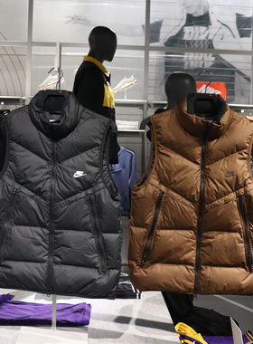 专柜NIKE耐克男子休闲运动拉链保暖羽绒马甲背心 DV1136 DV0757