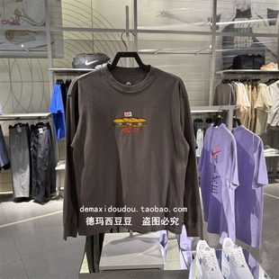 专柜正品耐克NIKE男子SB滑板系列休闲运动宽松圆领长袖T恤 HJ0807