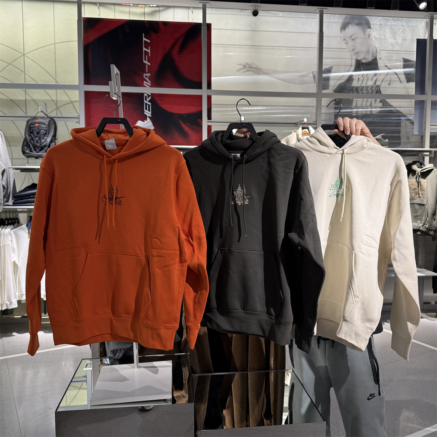 Nike耐克男子百搭休闲加绒针织连帽套头衫2025新款HV1217-355-229