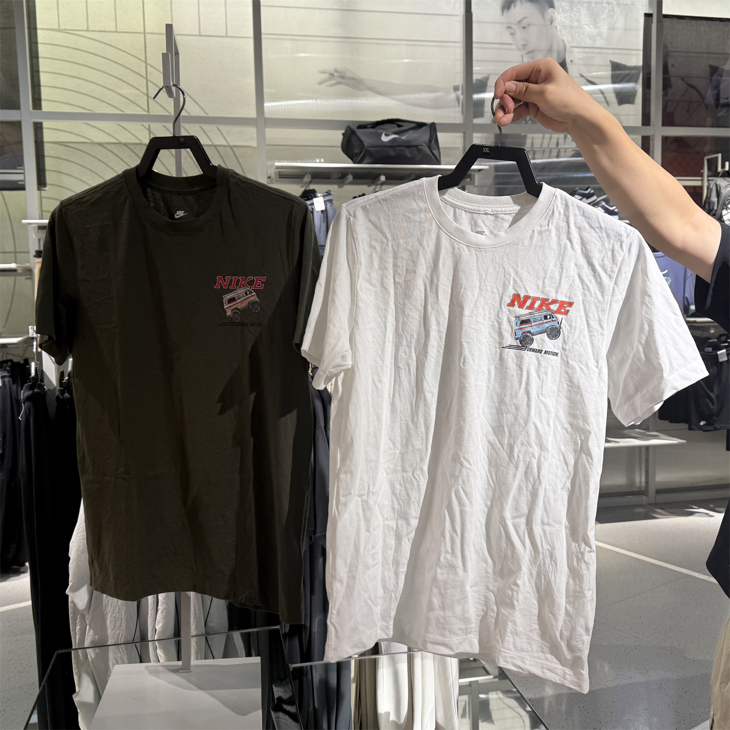 包邮正品Nike耐克男女新款印花舒适纯棉圆领休闲短袖T恤 FQ3765