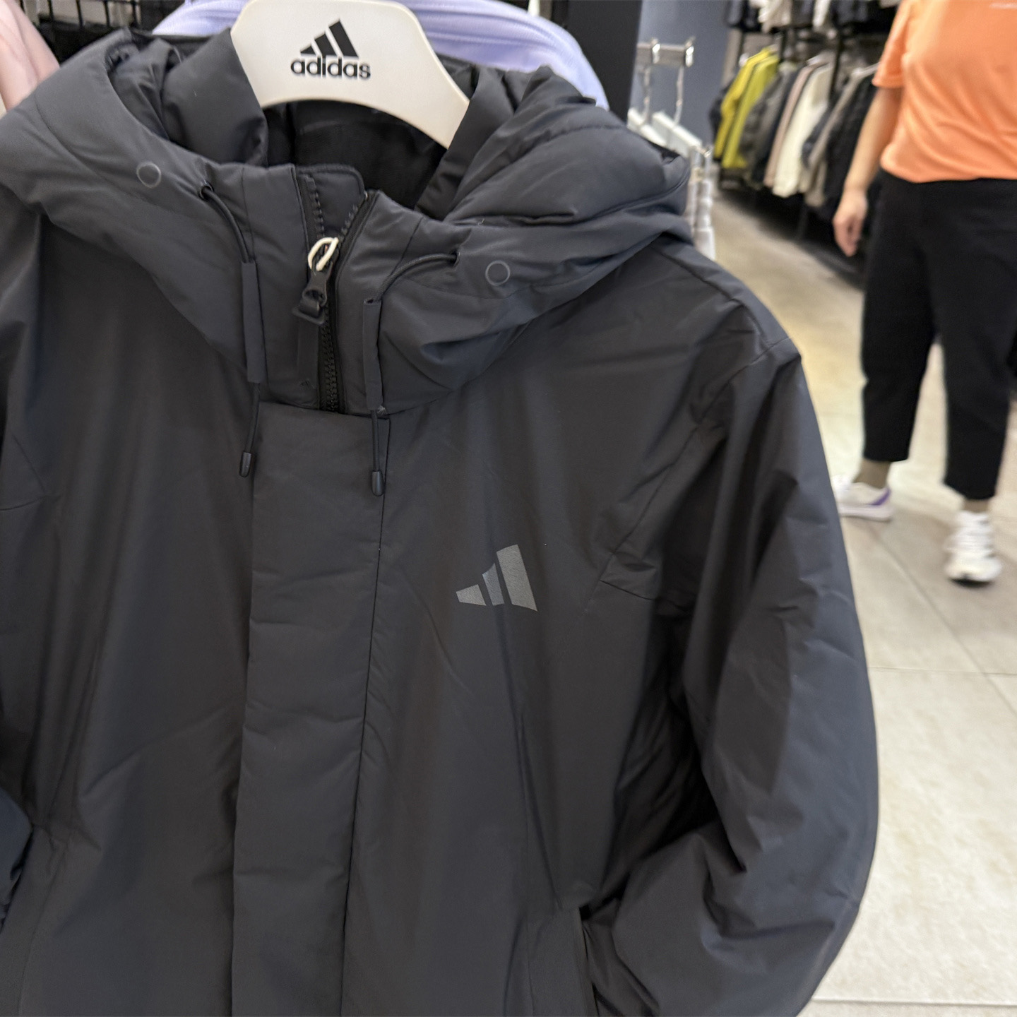 阿迪达斯男外套2025冬鸭绒防寒拒水拼色羽绒服 KC2509 2508 2507