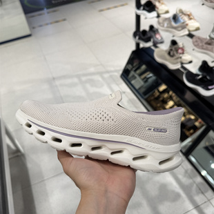 Skechers斯凯奇夏款女鞋一脚蹬透气健步鞋轻便舒适运动鞋125146