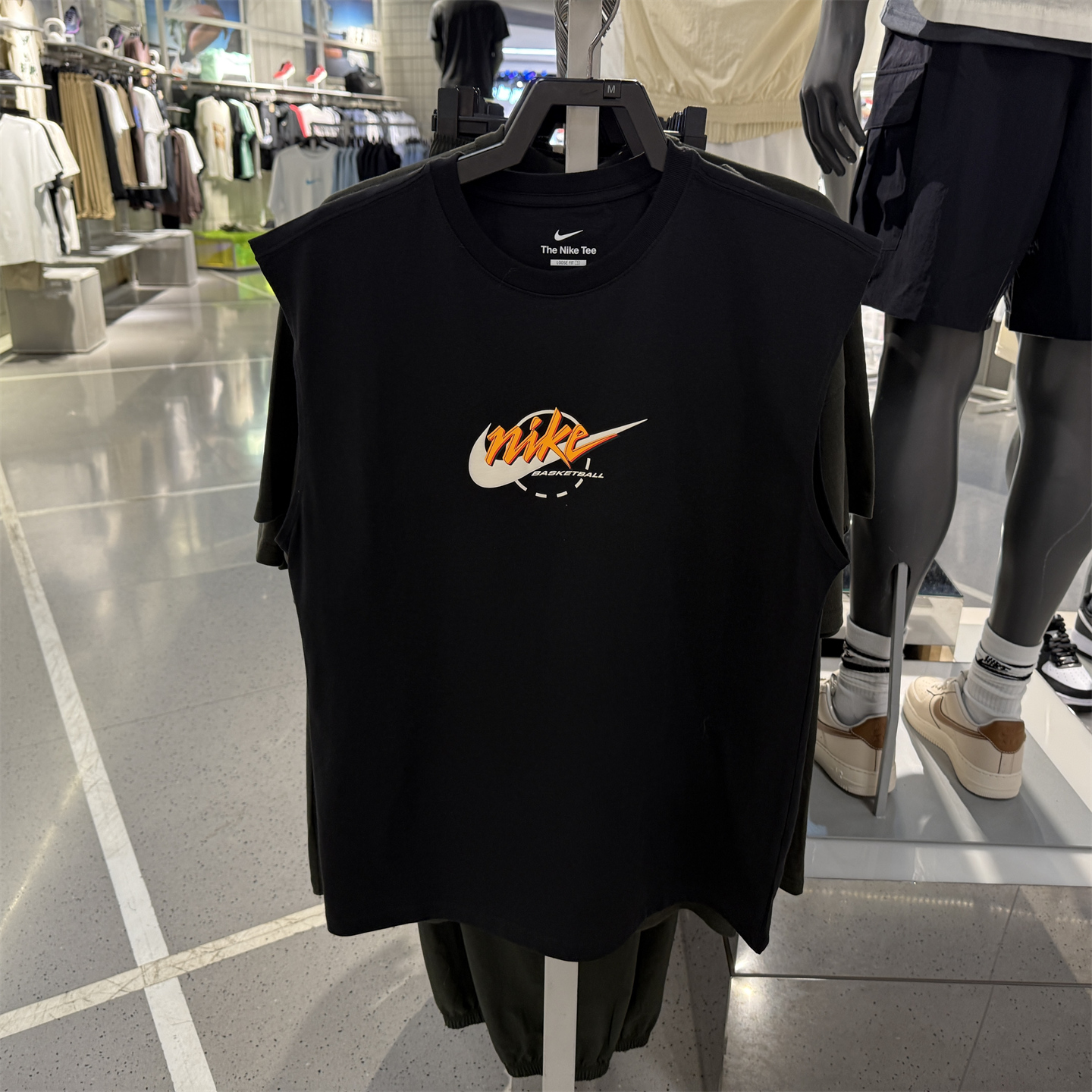 Nike/耐克男子新款篮球训练健身透气印花运动背心 IB4329-010