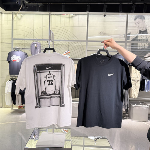 耐克男子宽松篮球T恤夏季新款纯棉运动针织棉柔软舒适NIKE II0692