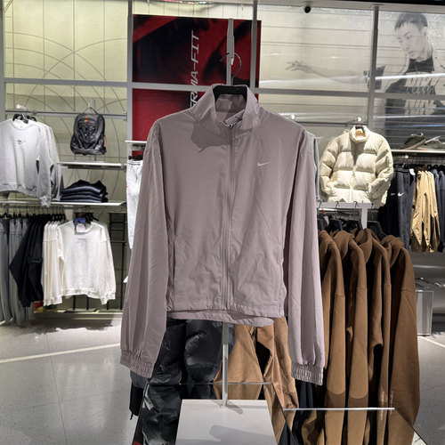 专柜正品NIKE耐克ONE女速干夹克夏季柔软外套宽松立领舒适 FB5016