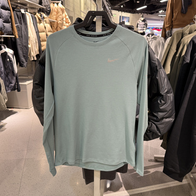 NIKE耐克男子运动训练跑步休闲圆领长袖T恤HV2706-017