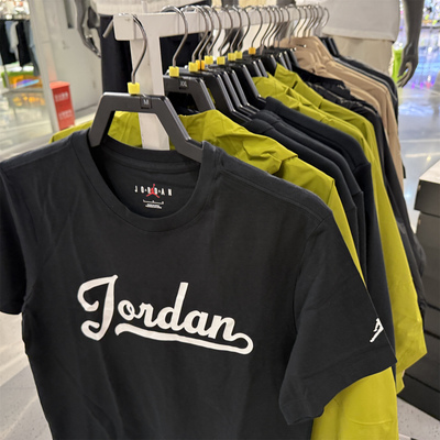 耐克JordanAJ飞人男短袖休闲纯棉透气印花圆领运动T恤 FN5959-010