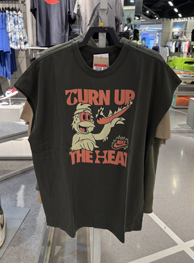 专柜正品Nike/耐克NSW TEE SLVLS男子透气无袖运动T恤 HQ9255-355