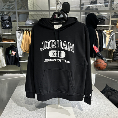 专柜正品Jordan乔丹男子冬新款速干套头篮球连帽衫卫衣 FV8627