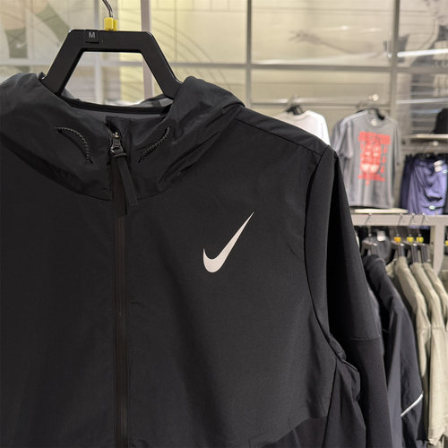Nike耐克AEROSWIFT STORM-FIT男防风拒水跑步夹克春季FZ9040-010
