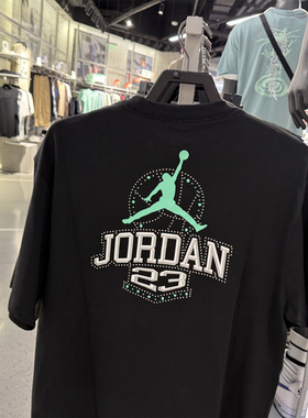 正品JORDAN男子飞人短袖25年夏季棉质透气半袖T恤 IM3354-010-047
