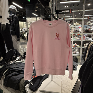 专柜正品Nike耐克男子情人节圆领卫衣针织 法式毛圈运动衫 IB8233