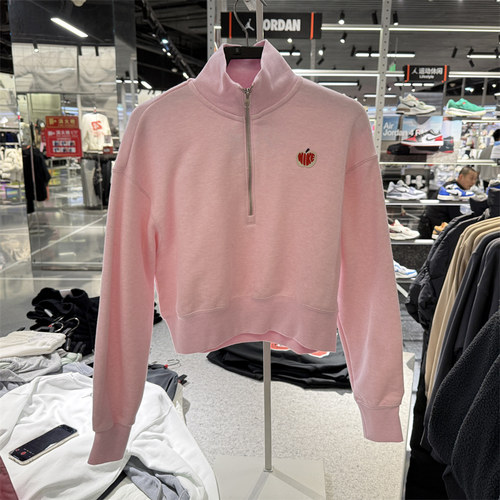 专柜正品Nike耐克PHOENIX女短款运动衫春季新款超宽松上衣 HV8731