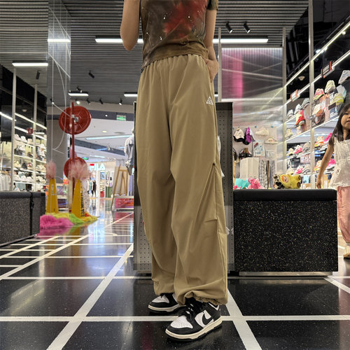 Nike耐克ACG女子户外高腰速干伞裤秋季防晒长裤可束脚轻便FV7320
