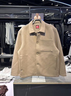 专柜正品Nike耐克TECH FLEECE宽松外套男子衬衫式夹克 FB8168