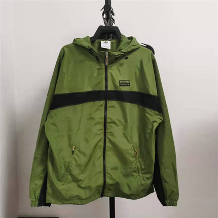 专柜正品阿adidas三叶草男子拉链连帽梭织夹克外套 GJ6741 GJ6742