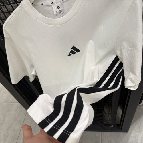 Adidas阿迪达斯新款男子简约圆领运动休闲短袖T恤 JE6388 JD1906