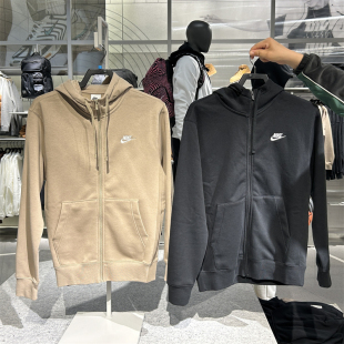 专柜正品 BV2646 耐克NIKE男子休闲运动拉链连帽抓绒夹克针织外套