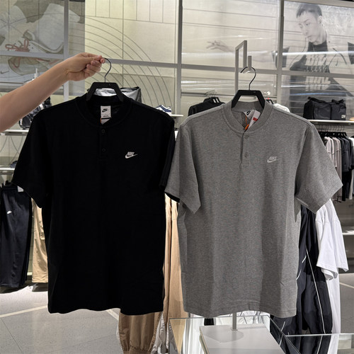 Nike耐克男子短袖POLO衫夏新款运动休闲宽松刺绣棉T恤HQ5975-063