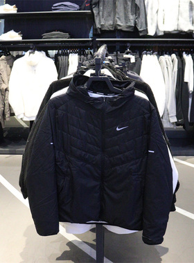 专柜正品NIKE耐克男子综训跑步训练拉链连帽棉服外套 DD5645